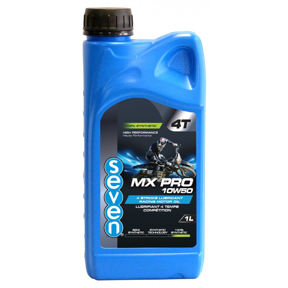 Huile moteur 4 temps compétition SEVEN MX PRO 10W50 - 1L Huile moteur 4 temps compétition SEVEN MX PRO 10W50 - 1L