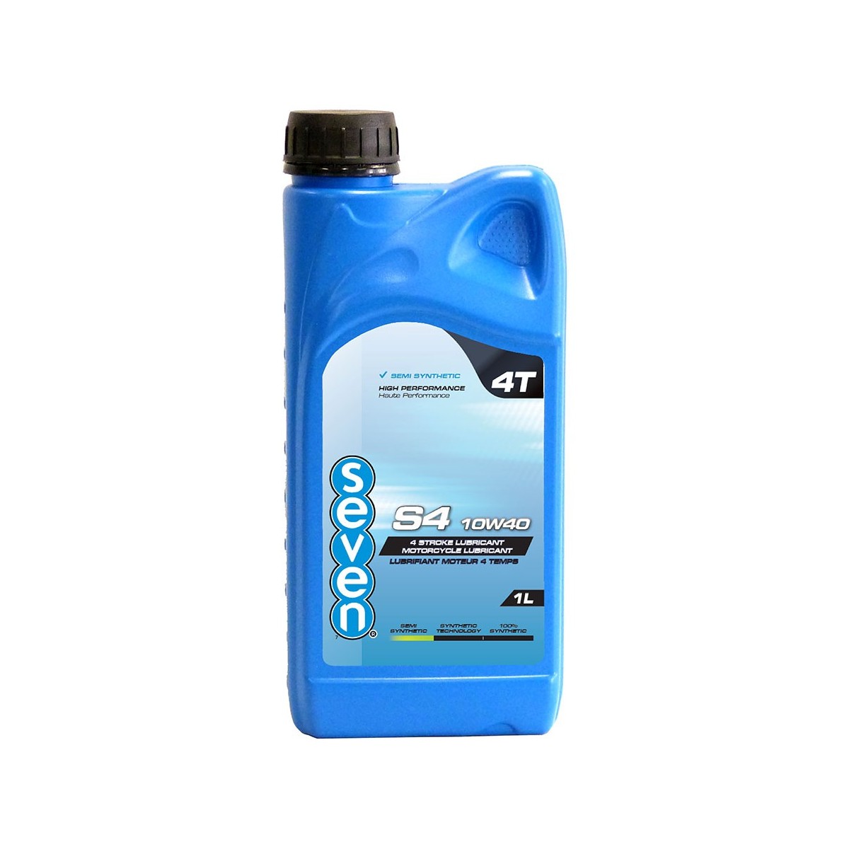 Huile moteur 4 temps SEVEN S4 10W40 - 1L Huile moteur 4 temps SEVEN S4 10W40 - 1L