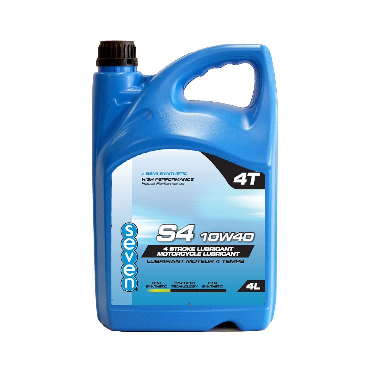 Huile moteur 4 temps SEVEN S4 10W40 - 4L Huile moteur 4 temps SEVEN S4 10W40 - 4L