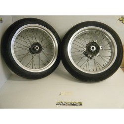 Lot roues supermotard avant/arrière HUSQVARNA 450 SMR / TE 2004