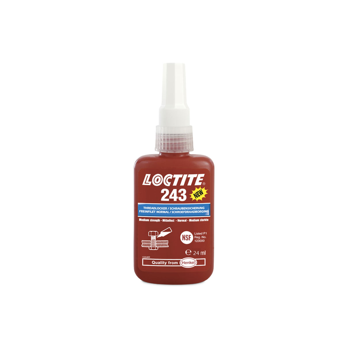 Loctite 243 Frein filet moyen - Flacon 24mL